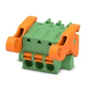 Phoenix Contact FK-MCP 1.5/3-ST-3.81-LR Series Pluggable Terminal Block, 3-Contact, 3.81 mm Pitch, 1 Row, 320V, 8A 1817437
