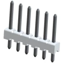 TE Connectivity MTA-100 Series Straight Through Hole Pin Header 8 Contacts 2.54 mm Pitch 1 Row Unshrouded 3-644456-8