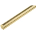 RS PRO Brass Metal Rod 0.25 in Diameter, 24 in Length, Hardness 130 to 150 HV, BS EN 12164/CW614N 680-971