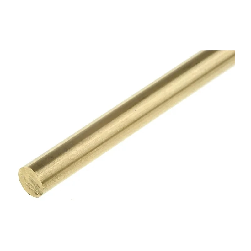 RS PRO Brass Metal Rod 0.25 in Diameter, 24 in Length, Hardness 130 to 150 HV, BS EN 12164/CW614N 680-971