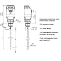 SICK LFP Inox Series Guided Radar Level Sensor Vertical Mount, Polytetrafluoroethylene Gasket, Polybutylene LFP0500-A4NMB