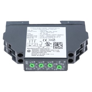 GIC 3 Phase Monitoring Relay, SPDT Contact, DIN Rail Mount, 480V AC MG21DH