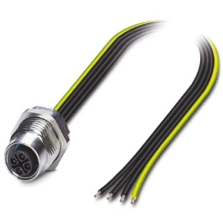 Phoenix Contact Female 4 Way Straight to 4 Way Unterminated Sensor Actuator Cable 0.5 m 1424133