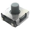 Omron IP67 Grey Tactile Switch Plunger Surface Mount 2.6 mm, SPST 50mA 24 V dc B3SL-1020P