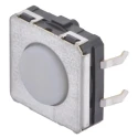Omron IP67 White Tactile Switch Plunger 0.75 mm SPST 50mA 24V DC B3W-4000