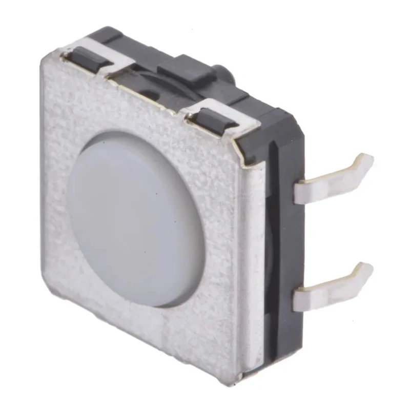 Omron IP67 White Tactile Switch Plunger 0.75 mm SPST 50mA 24V DC B3W-4000