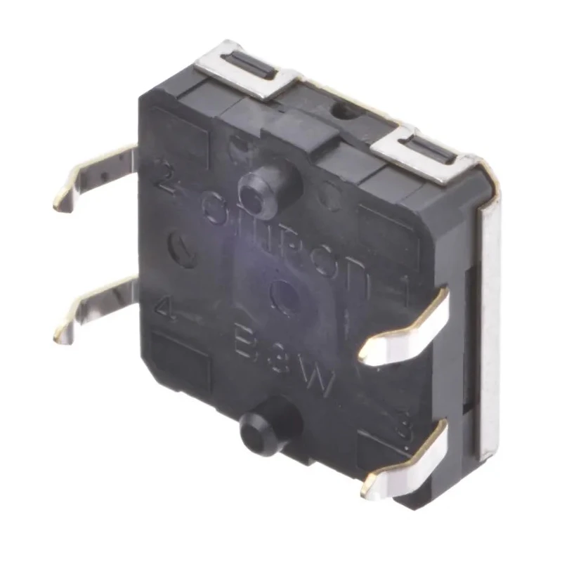 Omron IP67 White Tactile Switch Plunger 0.75 mm SPST 50mA 24V DC B3W-4000