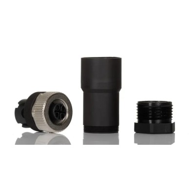 Phoenix Contact Circular Connector 4 Contacts Cable Socket Female 12A 630V IP67 Polymer Housing SACC Series 1404642