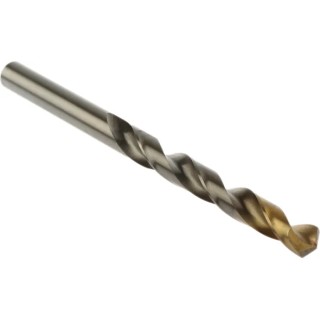 Dormer High Speed Steel Tin Jobber Drill Bit, 8.5mm Diameter, 117mm Overall Length, 75mm Drilling Length, Titanium A0028.5
