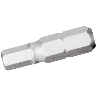 Facom Hex Screwdriver Bit 5/32 in Size, 1/4 in Hex Drive, 25 mm Overall Length EH.105/32