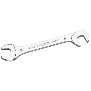 Facom Double Ended Open Spanner Metric Size 7 mm Overall Length 80mm Chrome Finish 34.7