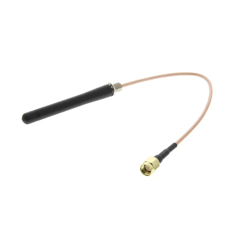 RF Solutions Whip RFID Antenna with SMA Connector, ISM Band, UHF RFID, 433MHz, 2dBi Gain ANT-433WPIG-2SMA