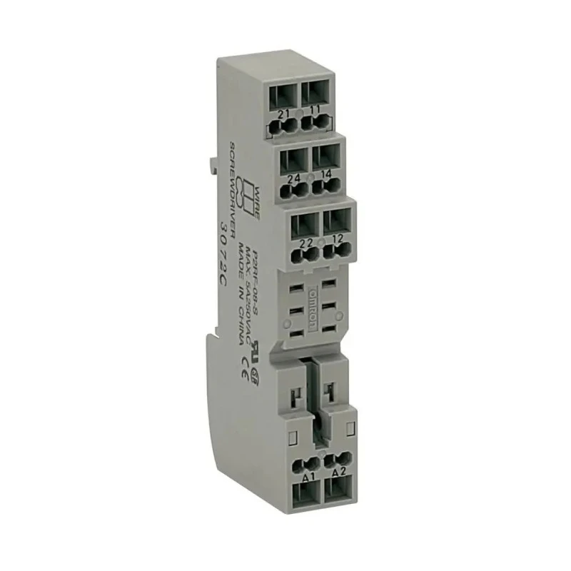 Omron 8 Way 250V AC DIN Rail Relay Socket for G2R-2-S Series P2RF-08-S