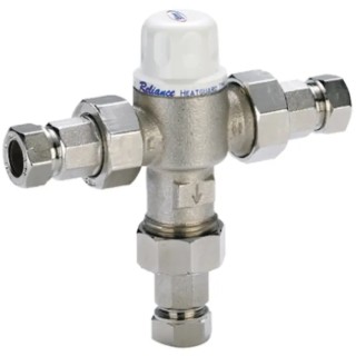 Reliance Water Controls Cast Gun Metal Thermostatic Mixing Valve 22 mm Connection HEAT160920