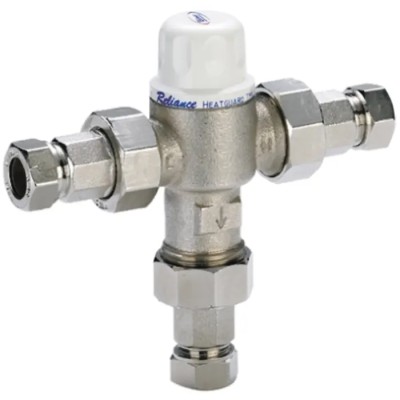 Reliance Water Controls Cast Gun Metal Thermostatic Mixing Valve 22 mm Connection HEAT160920