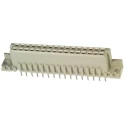 TE Connectivity Eurocard DIN 41612 Connector 32 Way 2.54 mm Pitch 2 Row Female Straight Solder Type 5650858-5