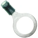 TE Connectivity PIDG Insulated Ring Terminal M12 Stud Size, 16 AWG to 14 AWG Wire Size, Blue 328849
