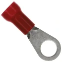 TE Connectivity PLASTI-GRIP Insulated Ring Terminal M10 Stud Size 8 AWG Wire Size Red 52291-1