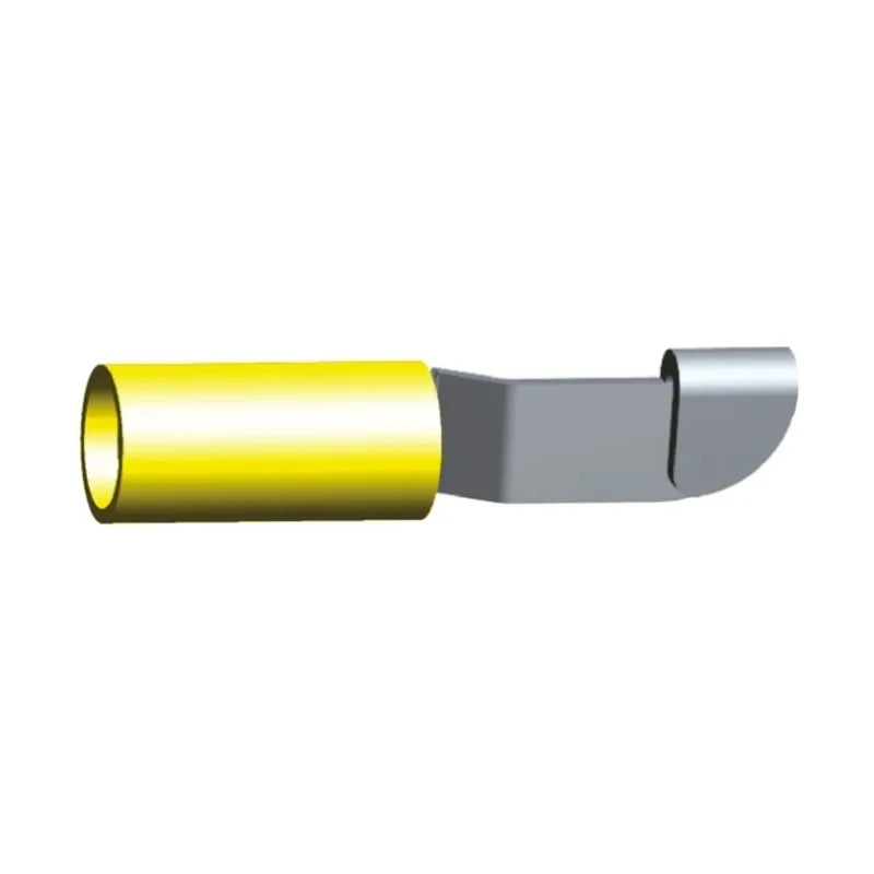 TE Connectivity PIDG Knife Disconnect Splice Connector Yellow Insulated Tin Copper 10 AWG 35762
