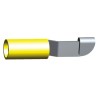 TE Connectivity PIDG Knife Disconnect Splice Connector Yellow Insulated Tin Copper 10 AWG 35762