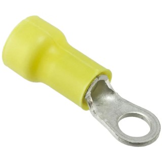 TE Connectivity PLASTI-GRIP Insulated Ring Terminal M5 Stud Size 12 AWG 10 AWG Wire Size Yellow 330518