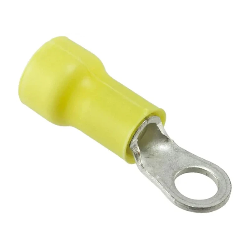 TE Connectivity PLASTI-GRIP Insulated Ring Terminal M5 Stud Size 12 AWG 10 AWG Wire Size Yellow 330518