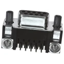 TE Connectivity AMPLIMITE HD-20 9 Way Right Angle 2.74 mm Pitch Through Hole D-Sub Connector with 4 to 40 UNC Screw 5788797-1