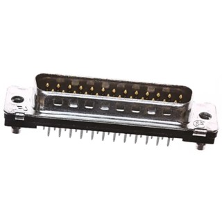 TE Connectivity AMPLIMITE HD-20 25 Way Straight Through Hole D-Sub Connector 2.768 mm Pitch 6A 105°C 2-5747704-0