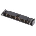 TE Connectivity AMP-LATCH Series Straight Through Hole PCB Header, 40 Contacts, 2.54 mm Pitch, 2 Row, Shrouded 1-1761608-3