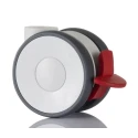 Tente Swivel Castor 80 kg Load Capacity 75 mm Polyurethane Wheel 5925UAP075L51-10 RAL7001