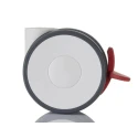 Tente Swivel Castor 80 kg Load Capacity 75 mm Polyurethane Wheel 5925UAP075L51-10 RAL7001