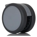 Tente Swivel Castor with 50 kg Load Capacity, 65 mm Thermoplastic Rubber Wheel, Polyamide Frame 5920UJI065L51-10 DOM23 ALU