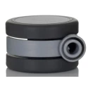 Tente Swivel Castor with 50 kg Load Capacity, 65 mm Thermoplastic Rubber Wheel, Polyamide Frame 5920UJI065L51-10 DOM23 ALU