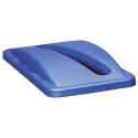 Rubbermaid Commercial Products 519 mm Blue Plastic Bin Lid for Slim Jim Container, 70 mm FG270388