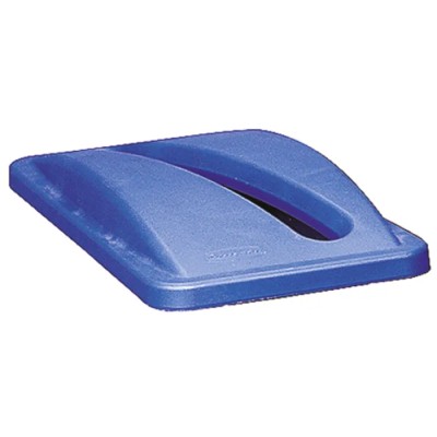 Rubbermaid Commercial Products 519 mm Blue Plastic Bin Lid for Slim Jim Container, 70 mm FG270388