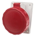 Scame Heavy Duty Power Connector 3P+N, Panel Mount, Rated 32A, 415V, IP66 IP67, Red, Optima 418.3266