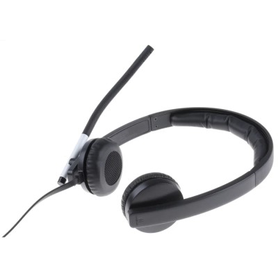 Logitech Over The Head Stereo USB Headset Black Noise Cancelling H650e 981-000519