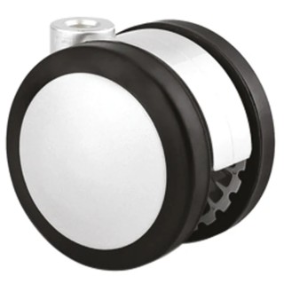 Tente Medium Duty Swivel Castor Twin Wheel with Polyurethane Tread 80 kg Load Capacity 75 mm 5920UAI075L51-10 DM22 RL9006