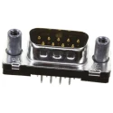 TE Connectivity AMPLIMITE HD-20 9 Way Straight 2.743 mm Pitch Through Hole D-Sub Connector with 4 to 40 UNC Male 1-5747871-4