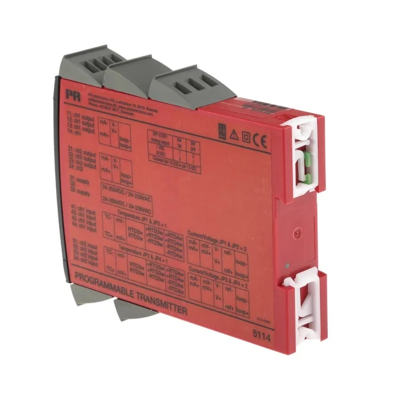 PR Electronics 5 Series Signal Conditioner, Current Input, Voltage Output, 21.6V, 253V Supply, ATEX 5114AA
