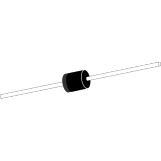 Taiwan Semiconductor General Purpose Rectifier Diode 100 V 6 A Through Hole 2-Pin Package R-6 6A10G R0