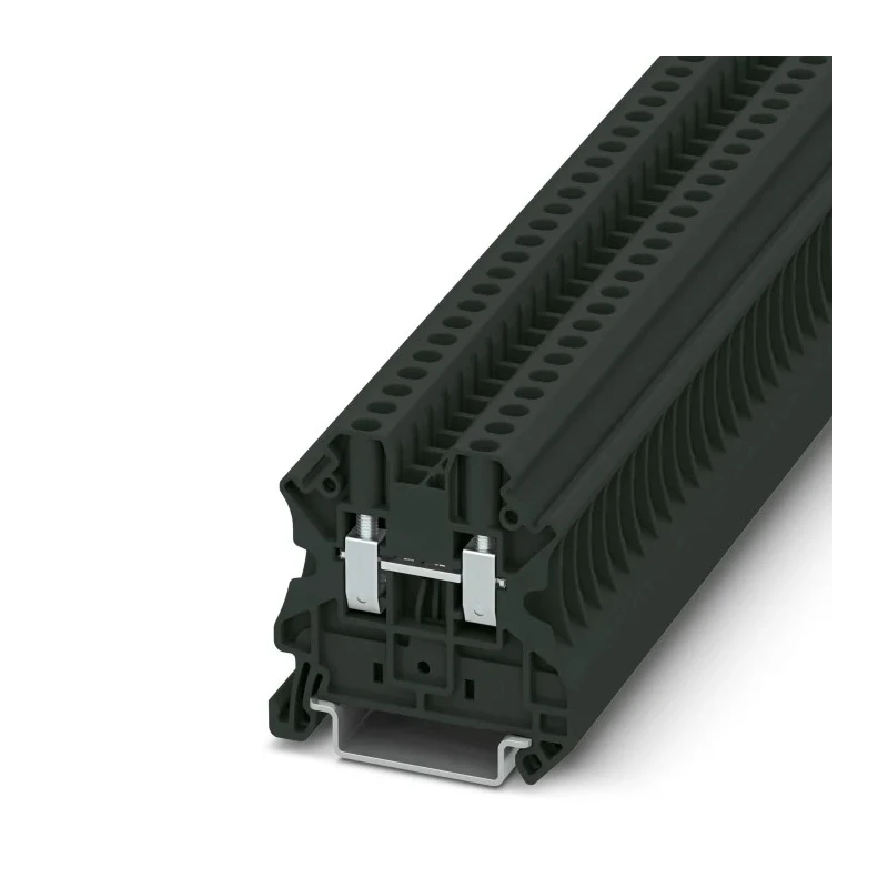 Phoenix Contact Clipline Series 2-Position Feed Through Terminal Block Black, Screw, 1kV, 32A 3045143
