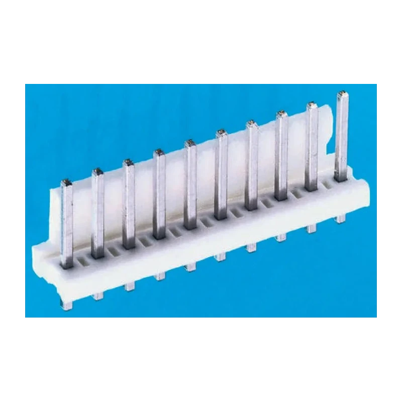 TE Connectivity MTA-156 Series Straight Through Hole Pin Header 10 Contacts 3.96 mm Pitch 1 Row Unshrouded 1-644752-0