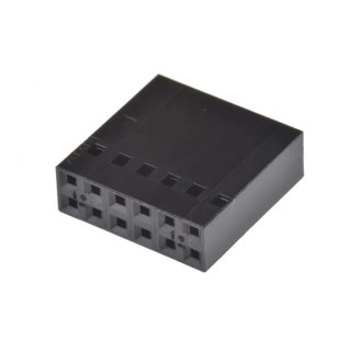 TE Connectivity AMPMODU Short Point Female Connector Housing 2.54 mm Pitch 12 Way 2 Row Straight 104482-5