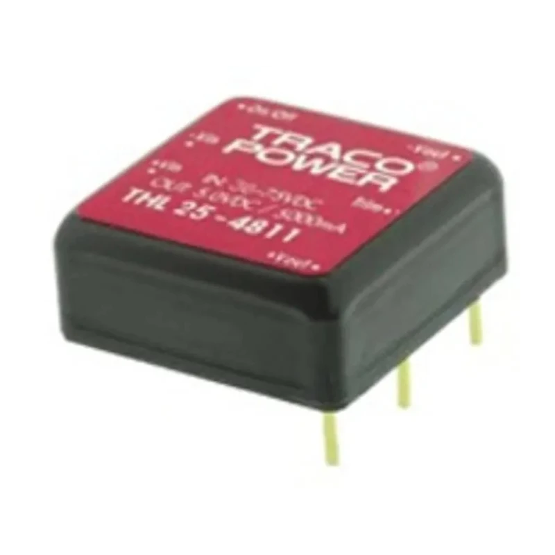 TRACOPOWER THL 25-2422 DC/DC Converter 15V 1.04A 36V DC Input 18V Input 25W PCB Shielded Metal Case 6-Pin 80°C Max Temp