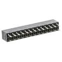 TE Connectivity AMPMODU MOD IV Series Straight Through Hole PCB Socket 26-Contact 2 Row 2.54 mm Pitch Solder 6-534998-3