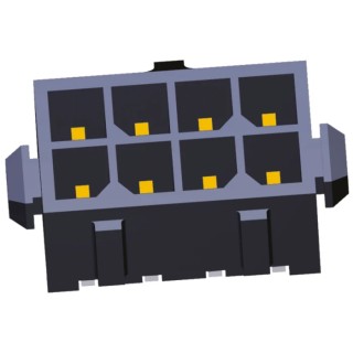 TE Connectivity Micro MATE-N-LOK Series Straight Through Hole PCB Header 8 Contacts 3 mm Pitch 2 Row Shrouded 3-794632-8