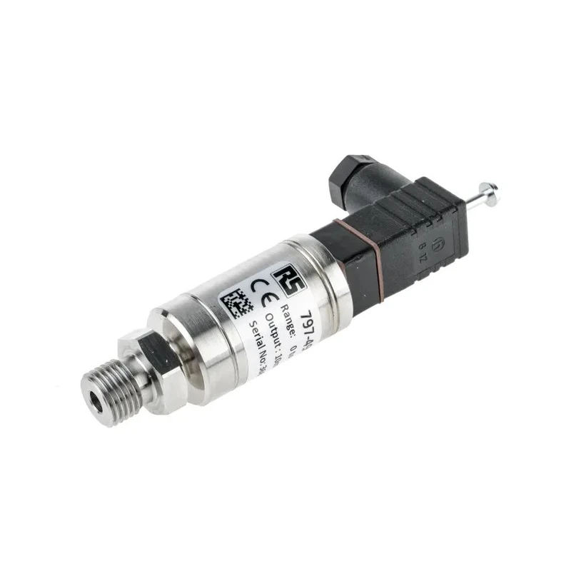 RS PRO Industrial Voltage Output Pressure Sensor 0 bar to 100 bar Accuracy ±0.25% Threaded Mount 9-32V 797-4995