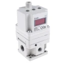 SMC Pneumatic Regulator, G 1/4 Port, 0.005 to 0.9 MPa Operating Pressure, Max 50°C ITV2050-31F2BS3