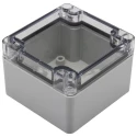 Fibox Transparent Light Grey Polycarbonate IP67 General Purpose Enclosure 55 mm x 80 mm x 82 mm 